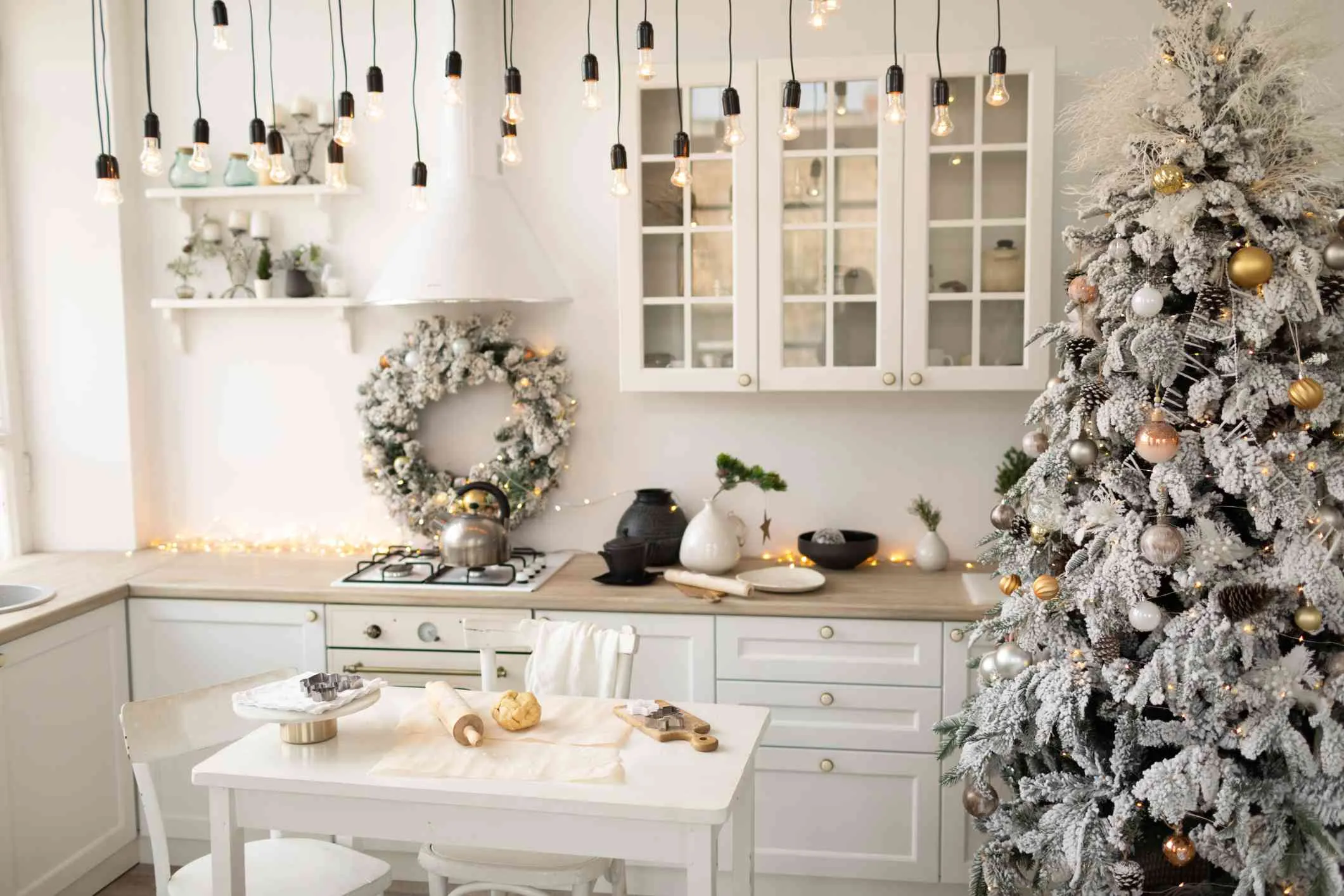 13531 xmas kitchen decor linens