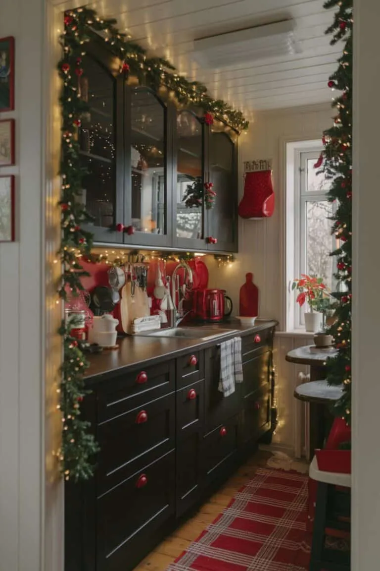 13531 xmas kitchen decor prep