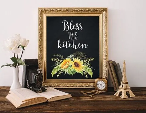 13589 sunflower tableware