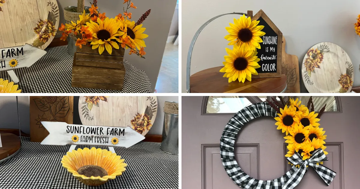 13592 dollar tree sunflower wall decor