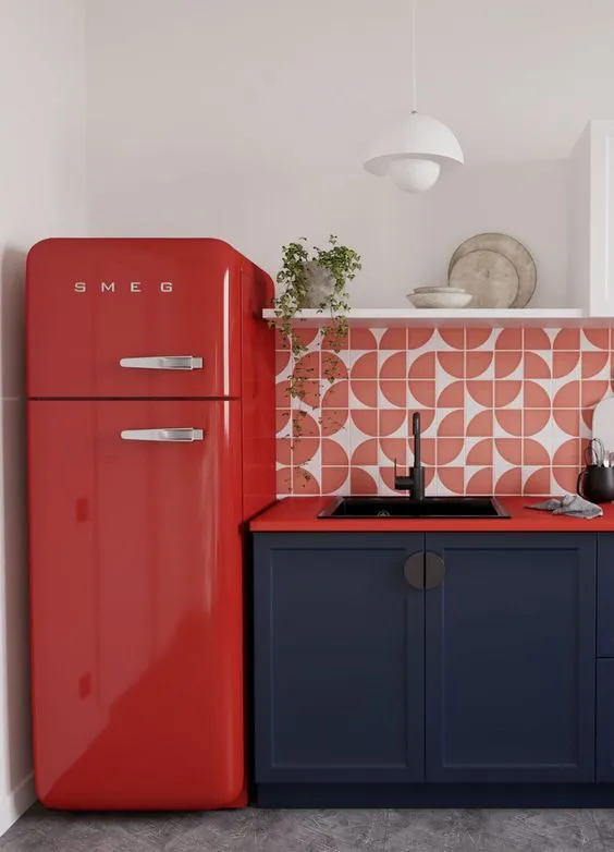 13628 red and navy kitchen decor inspiration