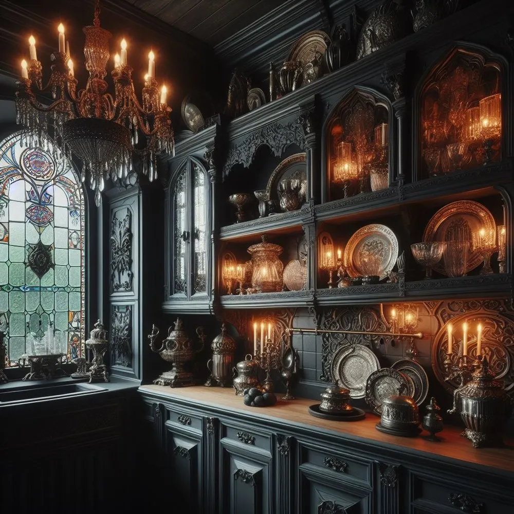 13649 gothic kitchen chandelier