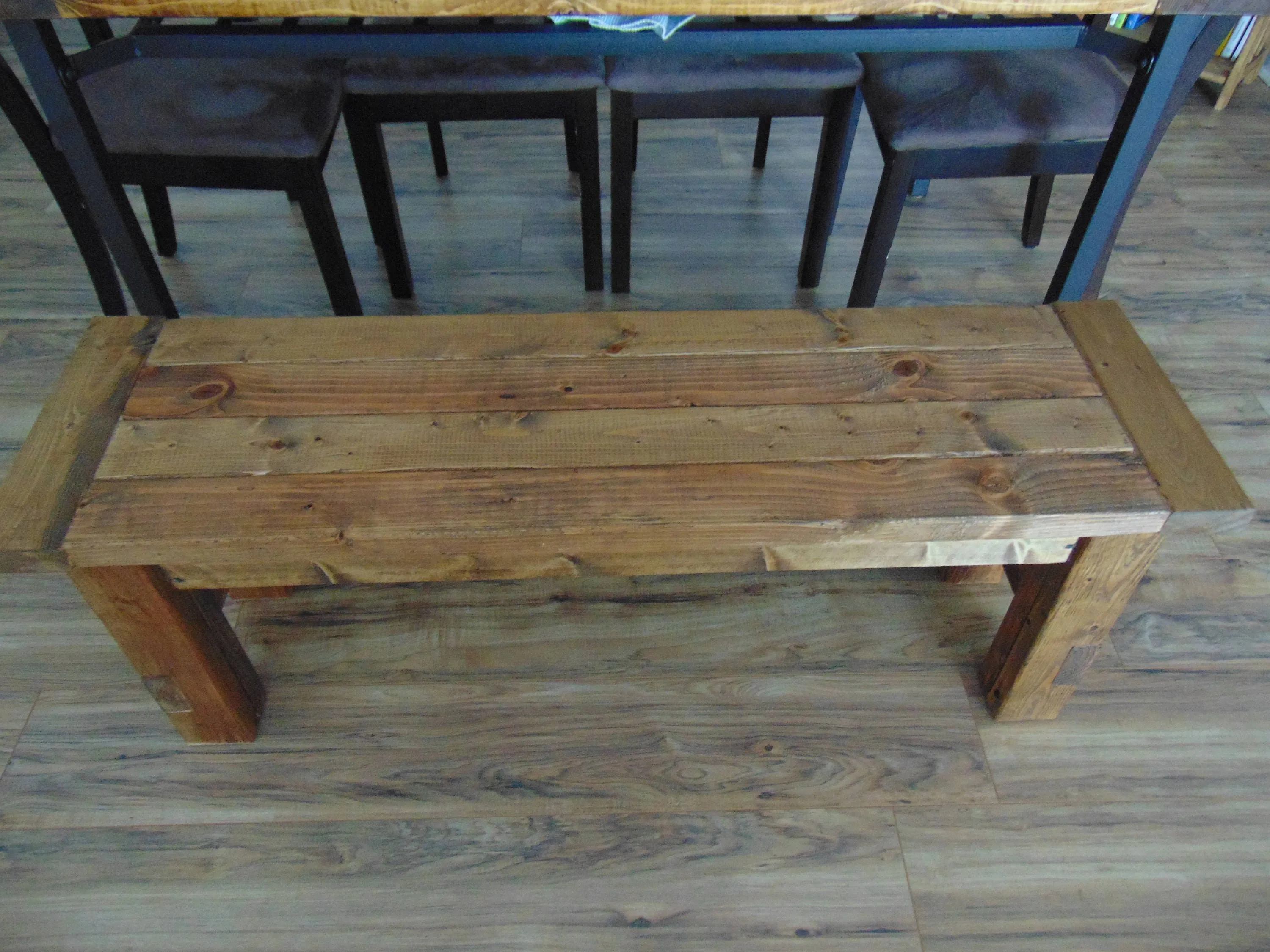 13650 red kitchen bench