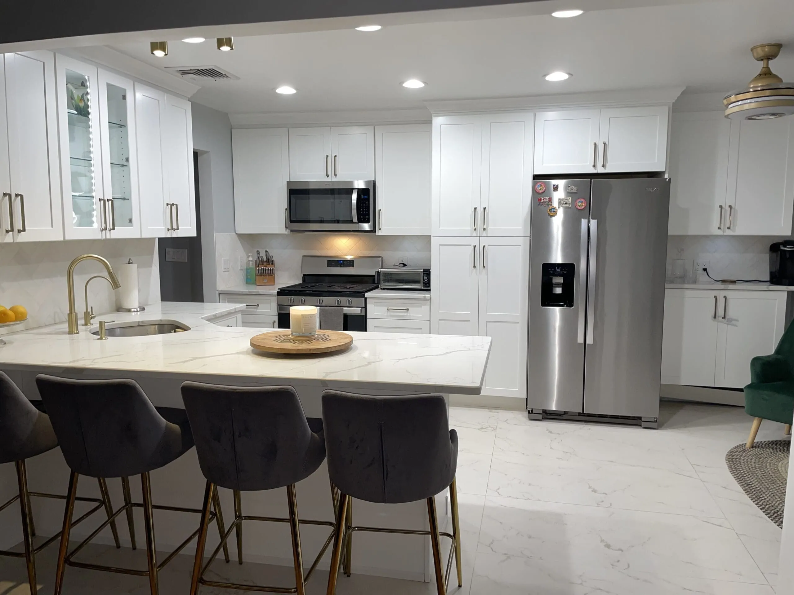 13658 silver kitchen lighting