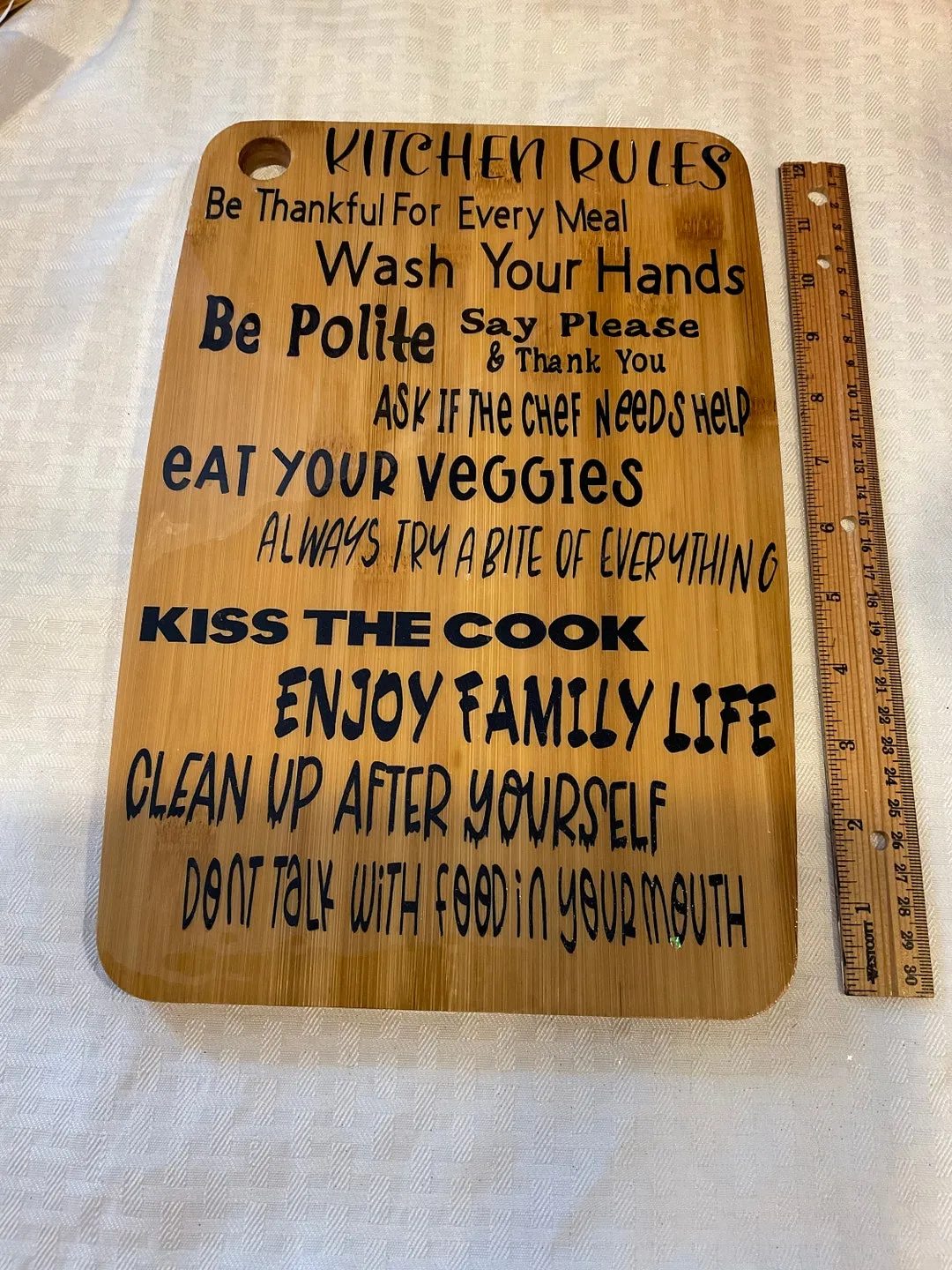 13675 acrylic cutting board styling