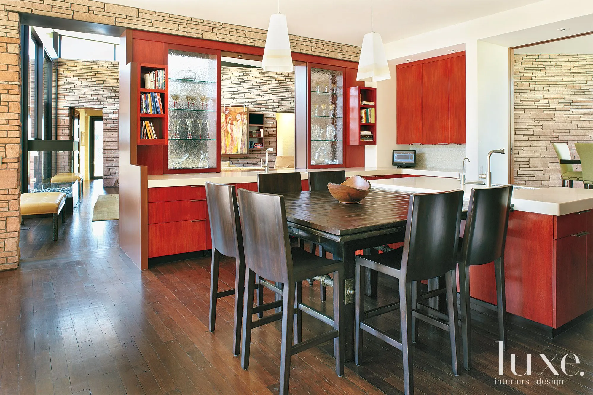 13684 rustic red kitchen walls 3
