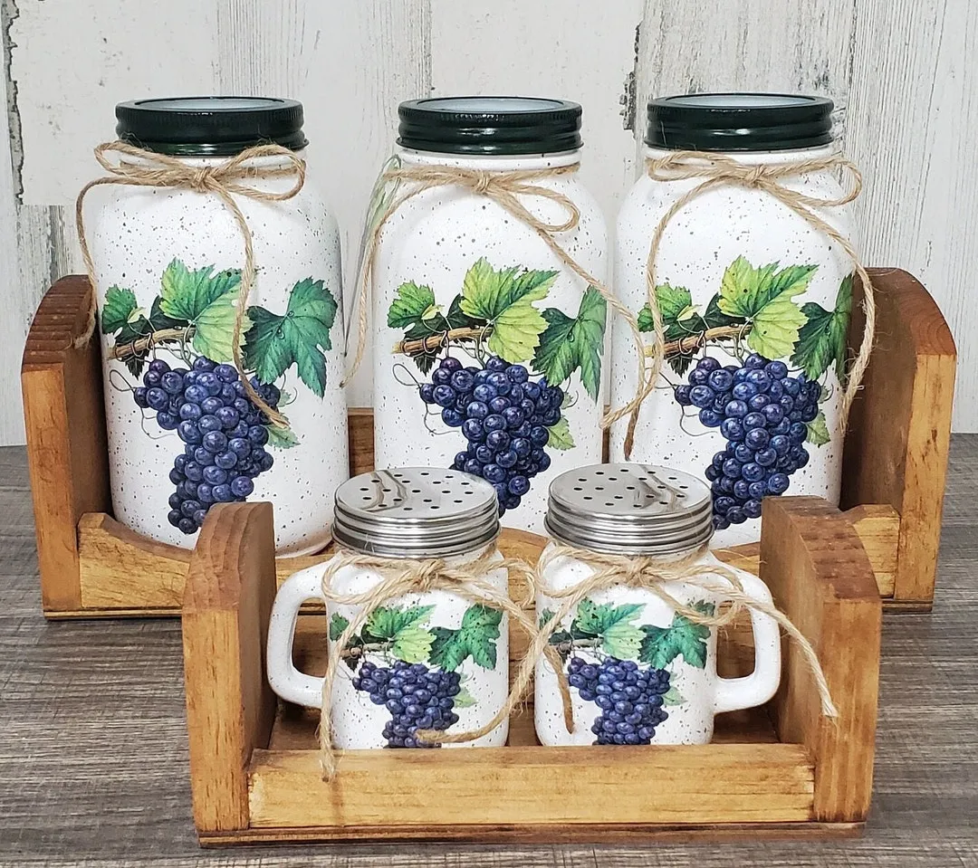 13702 grape kitchen wall art