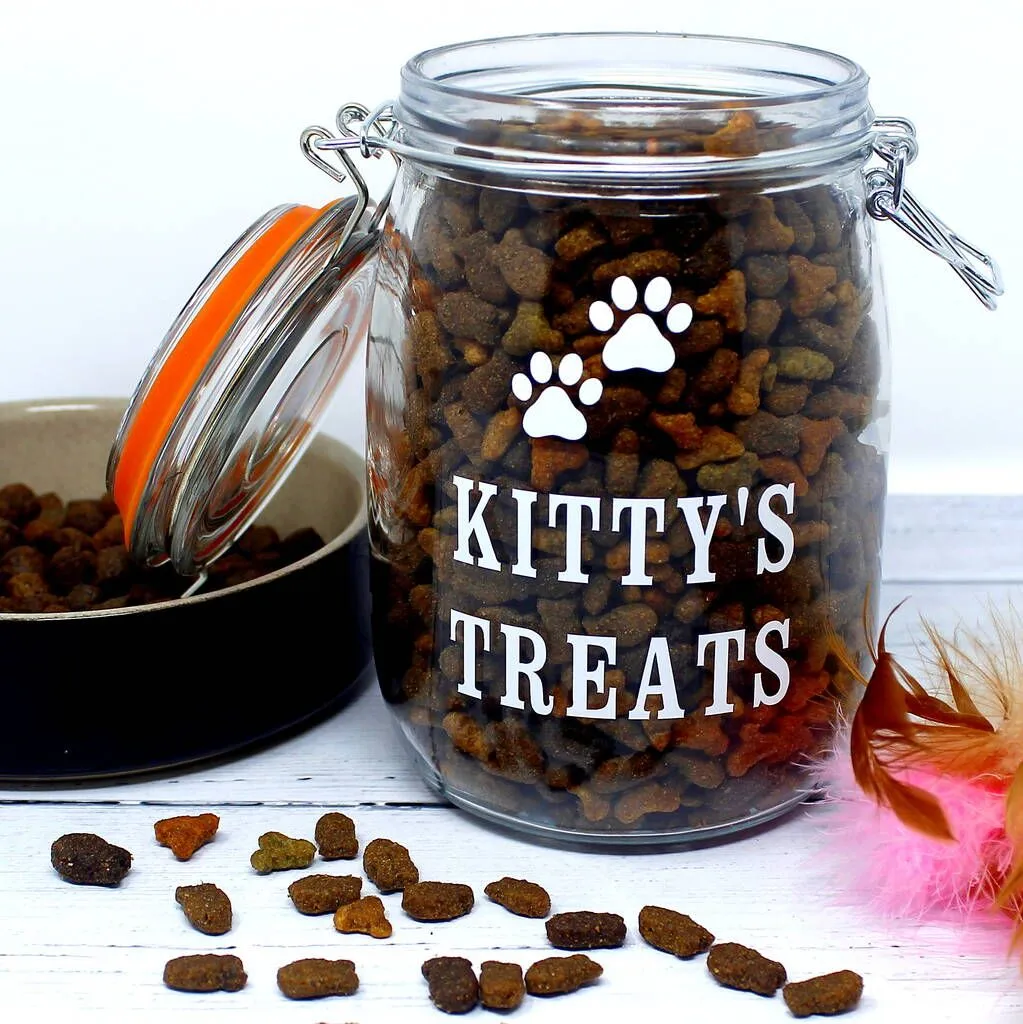 13722 playful cat treats jar