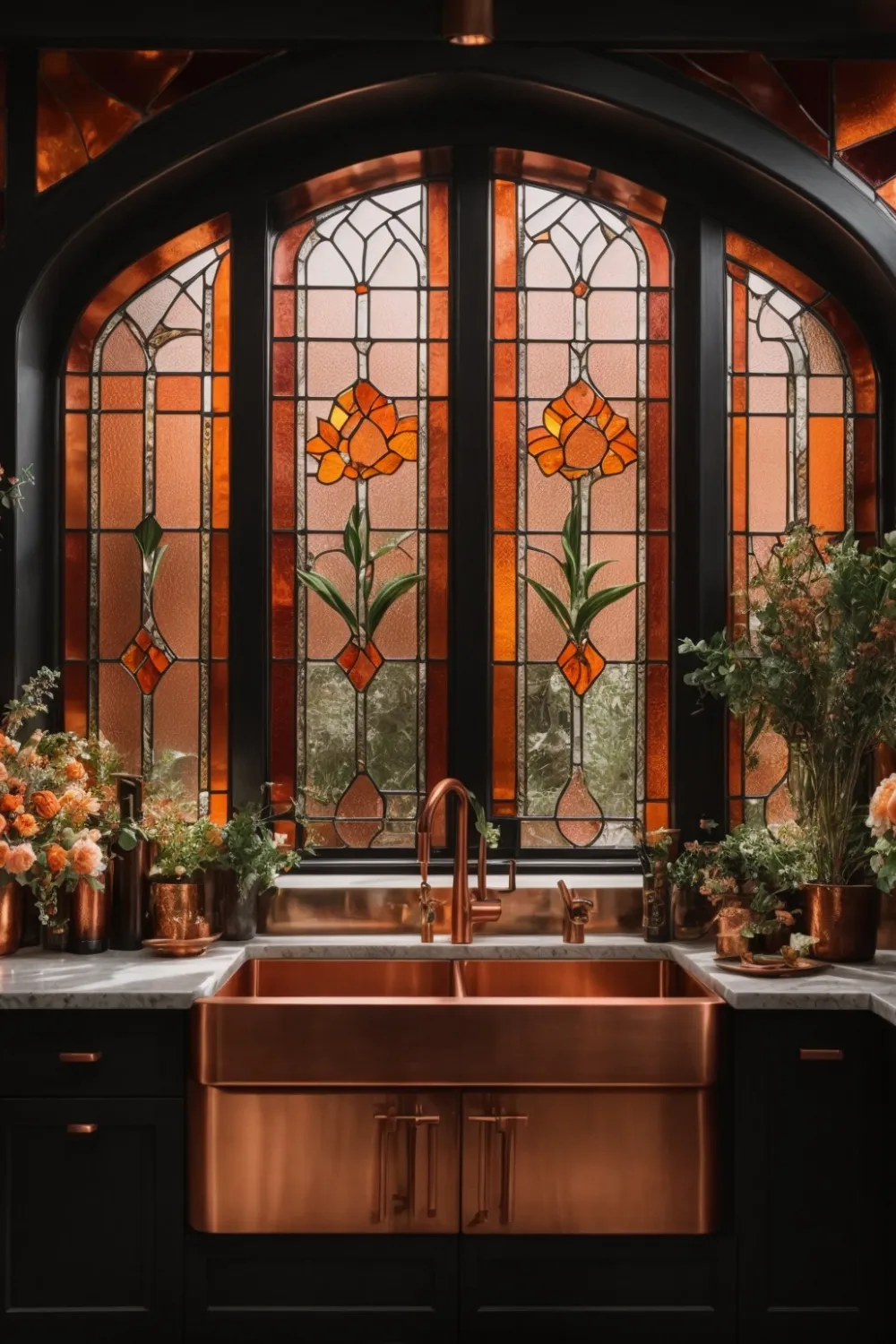 13729 rustic copper kitchen 1
