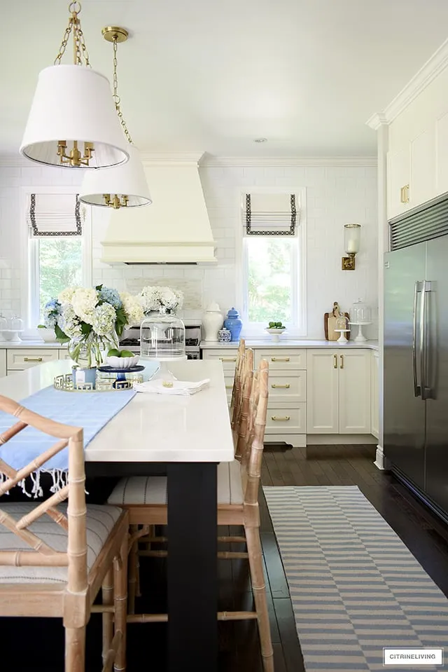13737 blue kitchen island