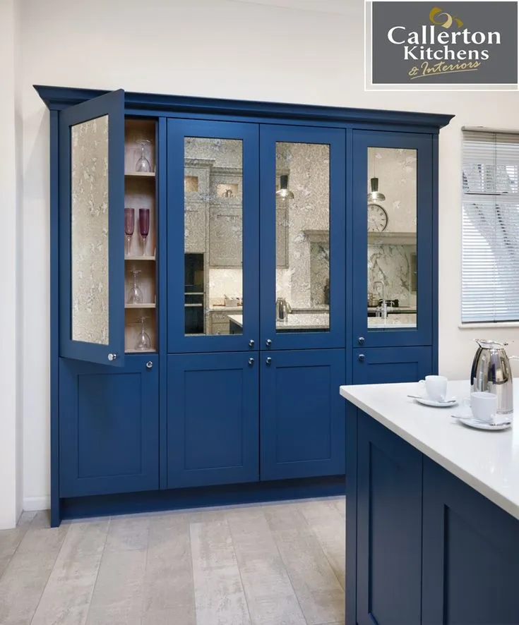 13737 modern green blue kitchen