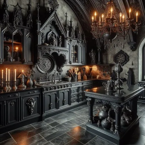 13740 gothic kitchen ambient lighting