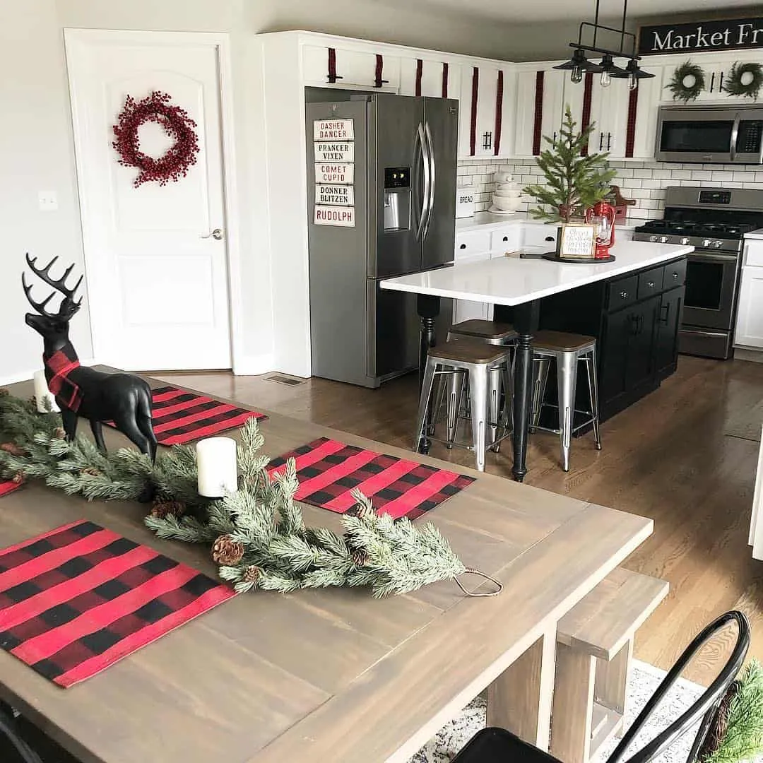 13765 red kitchen walls